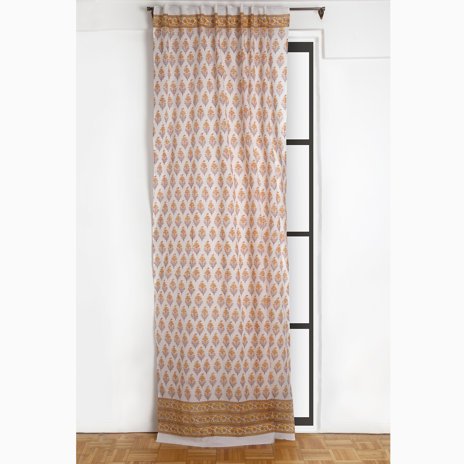 Juhi Flower Curtain - Yellow